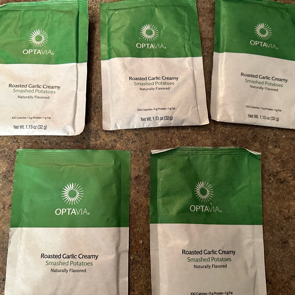 Optavia roasted garlic mashed potatoes sachets 5 servings